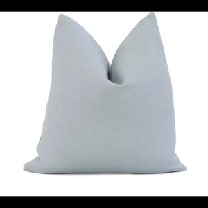 Linen Highly Quality Pillow Covers in Sky Blue, 18x18 (set of 2)